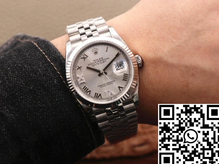 Factory Rolex EW Dial Datejust M126234-0029 Diamond Silver 1226